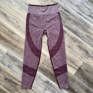 PINK Victoria's Secret Maroon Leggings
